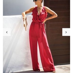 Ruffle Tie Jumpsuit